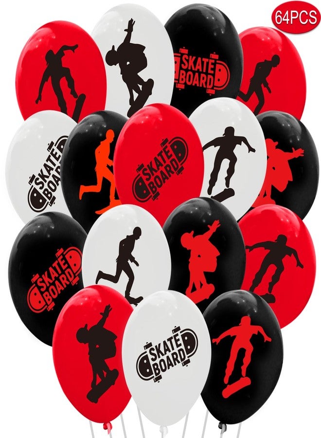 ATSMOICY 64PCS Skateboard Latex Balloons Decorations -Skateboard Party Supplies Sport Birthday Baby Shower Party Favors - Image 2